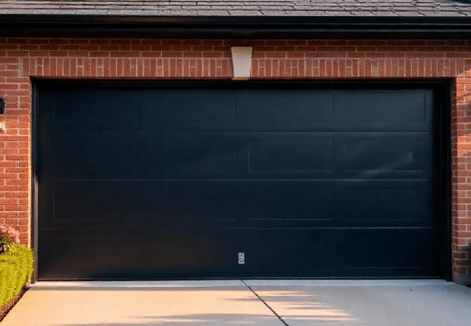 Modern Black Garage Door