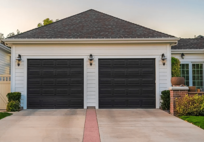 Modern Black Garage Door